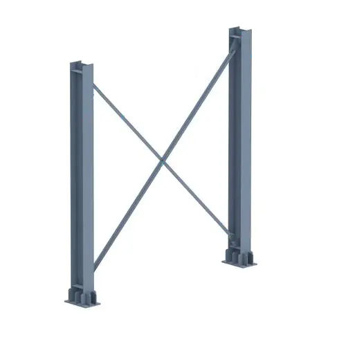 Sistema de refuerzo de columnas de acero verticales